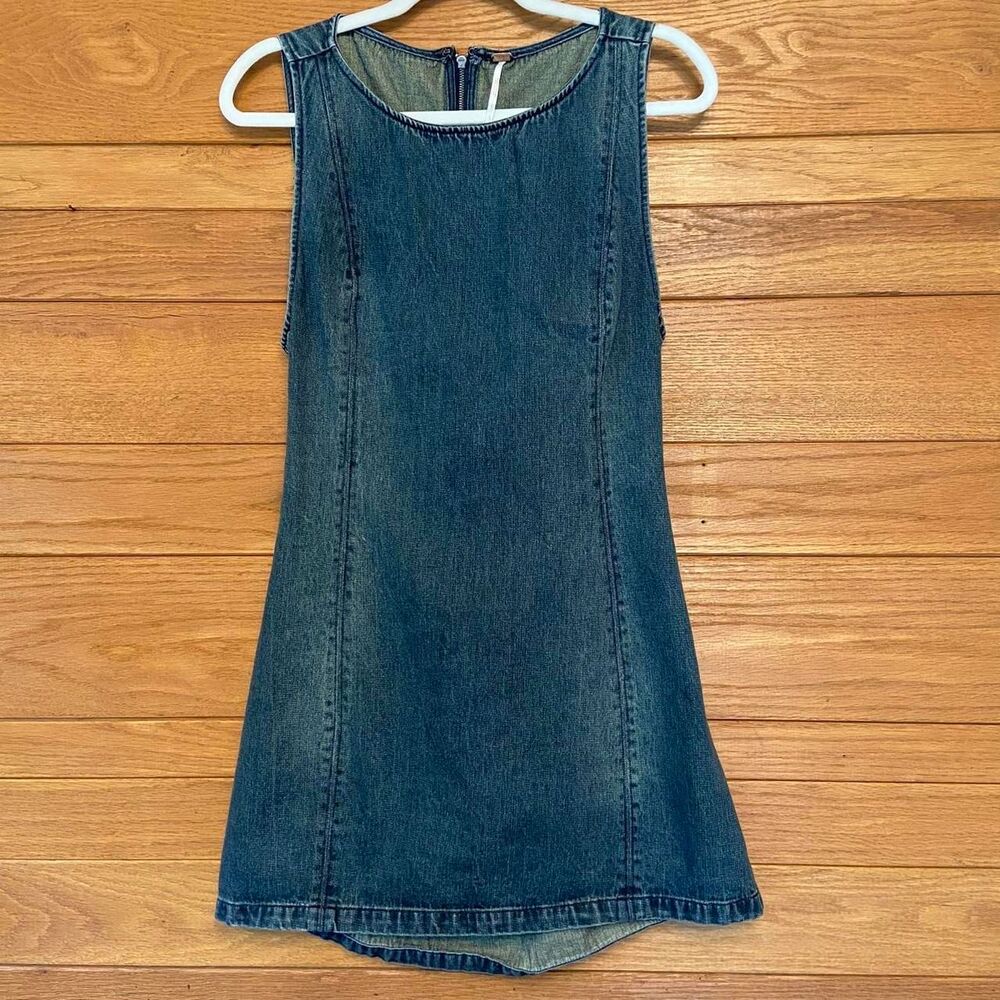 Free People Atlas denim mini dress - Picture 2 of 9